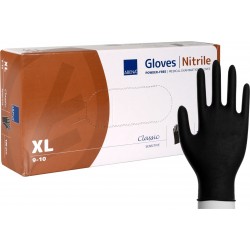 Gant en nitrile noir non poudrés TAILLE XL